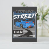 Nissan Skyline GTR Design T - Shirt RSVP Karte (Stehend Vorderseite)