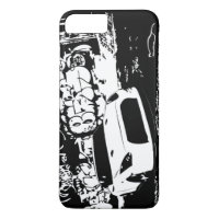 Nissan Skyline GTR mit Graffiti-Hintergrund