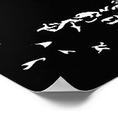 Nissan Skyline GTR mit Graffiti Hintergrund Poster (Ecke)