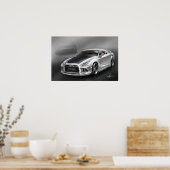 Nissan Skyline GTR R35 Poster (Küche)