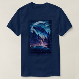 Nissan Skyline R34 Blue Godzilla Sports Car T-Shirt