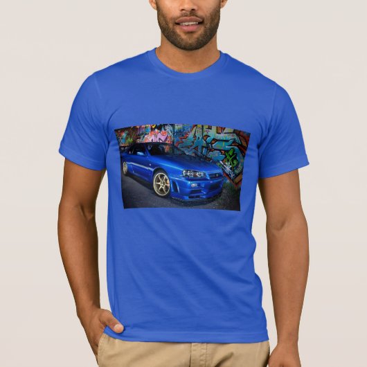 Nissan Skyline r34 T-Shirt (Vorderseite)