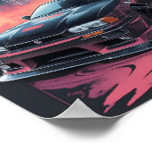 Nissan Skyline r-34 Kunstwerk Poster (Ecke)