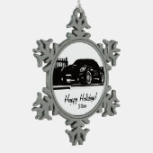 Nissans 350Z - Liebe I mein 350Z Schneeflocken Zinn-Ornament (Links)