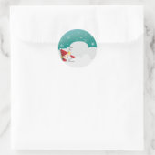 Nisse-Etikettenmarke Runder Aufkleber (Tasche)