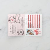 Nissi Beach Cyprus Passport | Hochzeit Einladung (Innenseite)