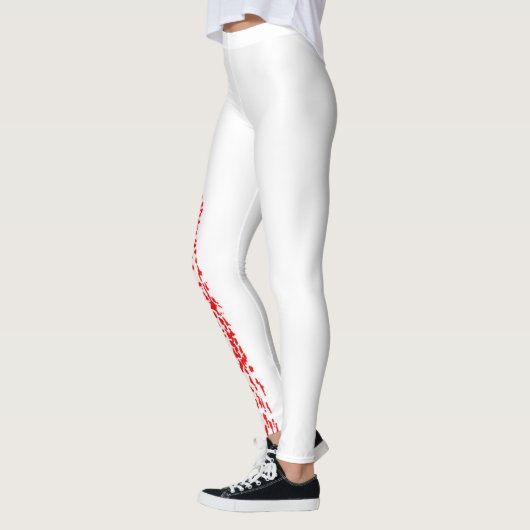 Nissl Cortex-Leggings (neutrales Rot) Leggings (Links)