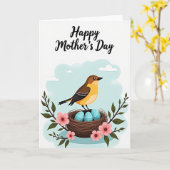 Nistende Muttertagskarte Karte (Gelbe Blume)