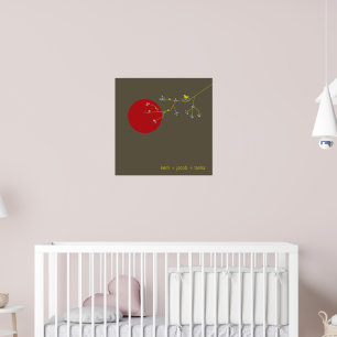 Nistende Vögel Familie Baby Kinderzimmer Kunst Dru Poster