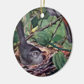 Nistengraue Catbirds Keramikornament (Links)