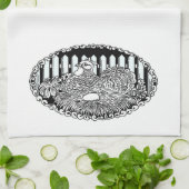 Nistkasten-Henne Geschirrtuch (Gefaltet)