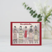 Nitanna of the Great Plains Paper Doll Postcard Postkarte (Stehend Vorderseite)