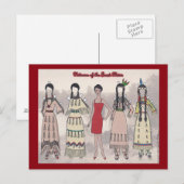 Nitanna of the Great Plains Paper Doll Postcard Postkarte (Vorne/Hinten)