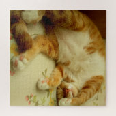 Nite Nite, das Katzen-Puzzlen träumt Puzzle (Horizontal)
