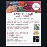 Nitrat, Nitrat-Store, Garnspeicher Flyer<br><div class="desc">Bespritztes Material,  Knitting Store,  Garn Store Werbung Flyer von der Business Card Store.</div>