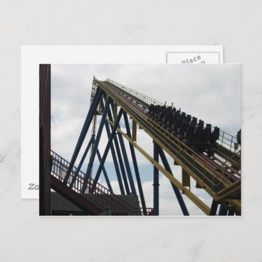 Nitro Roller Untersetzer Sechs Flaggen Großes Aben Postkarte (Vorne/Hinten)