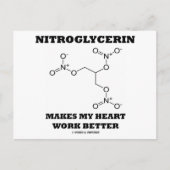 Nitroglycerin Makes My Heart Work Better Postkarte (Vorderseite)