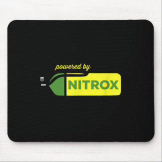 Nitrox angetrieben von Taucher Scuba Tauchgang Unt Mousepad