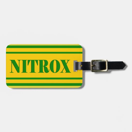 NITROX DIVING LOGO NITROX SCUBA DIVER - GEPÄCKANHÄNGER (Vorderseite horizontal)