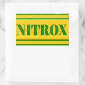 NITROX DIVING LOGO NITROX SCUBA DIVER - RECHTECKIGER AUFKLEBER (Tasche)