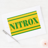 NITROX DIVING LOGO NITROX SCUBA DIVER - RECHTECKIGER AUFKLEBER (Umschlag)