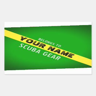 NITROX FLAG. MARK-AUSRÜSTUNG MIT PERSÖNLICHEM NA RECHTECKIGER AUFKLEBER