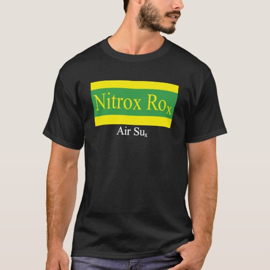 Nitrox Rox Dunkler T - Shirt (Vorderseite)