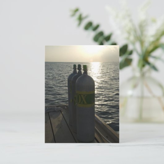 Nitrox Scuba Tanks Postkarte (Stehend Vorderseite)