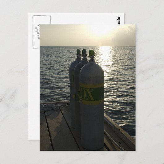 Nitrox Scuba Tanks Postkarte (Vorne/Hinten)