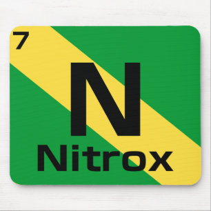 Nitrox-Tauchflagge Periodensystem-Mauspad Mousepad