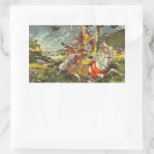 Nitta Yoshisada legendäre Samurai-Kriegerin Schlac Rechteckiger Aufkleber (Tasche)