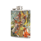 Nitta Yoshisada legendärer Samurai-Kriegerskampf Flachmann (Links)