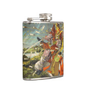 Nitta Yoshisada legendärer Samurai-Kriegerskampf Flachmann (Rechts)