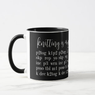 NITTEN IST MEINE ZWEITE SPRACHE Black Combo Tasse