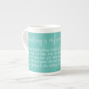 NITTEN IST MEINE ZWEITE SPRACHE KNOCHENChina Tasse