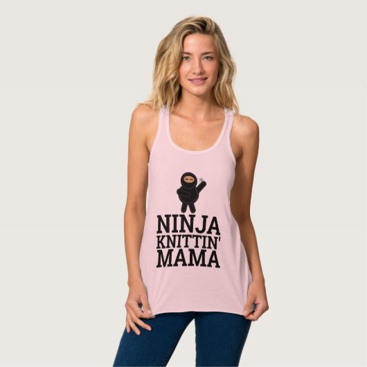 NITTING MAMA T - Shirt, NINJA Tank Top (Vorderseite Vollansicht)