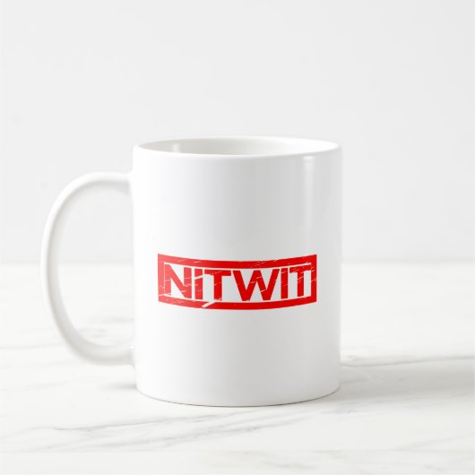 Nitwit-Briefmarke Kaffeetasse (Links)
