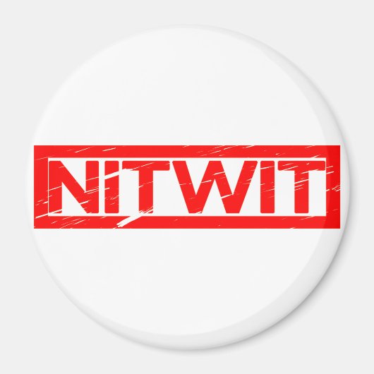 Nitwit-Briefmarke Magnet (Vorne)