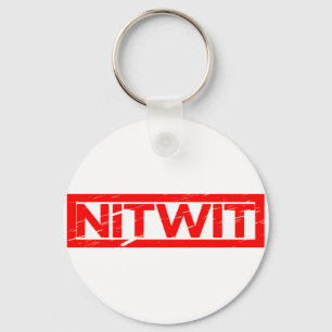Nitwit-Briefmarke Schlüsselanhänger