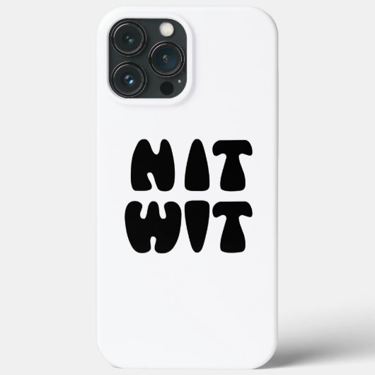 NITWIT Case-Mate iPhone HÜLLE (Rückseite)