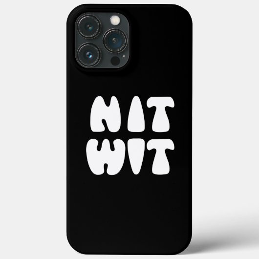 NITWIT Case-Mate iPhone HÜLLE (Rückseite)