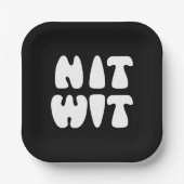 NITWIT PAPPTELLER (Vorderseite)