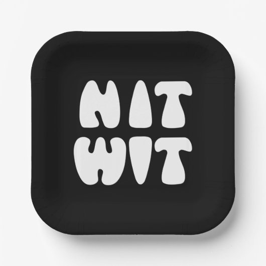 NITWIT PAPPTELLER (Vorderseite)