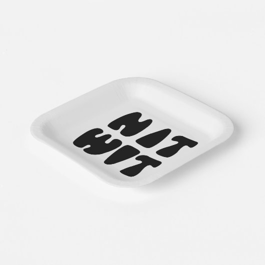 NITWIT PAPPTELLER (Gewinkelt)