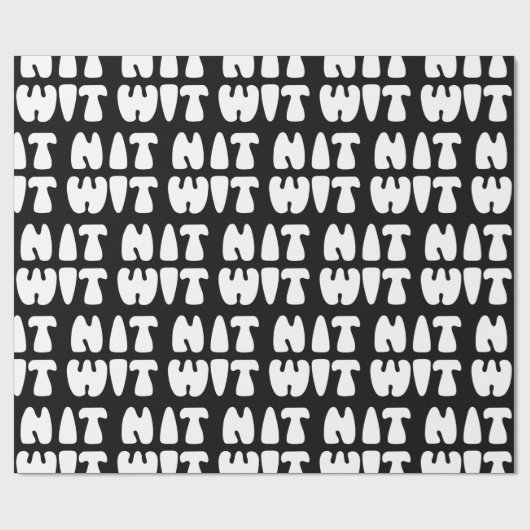 NITWIT WRAPPING PAPIER GESCHENKPAPIER (Flach)