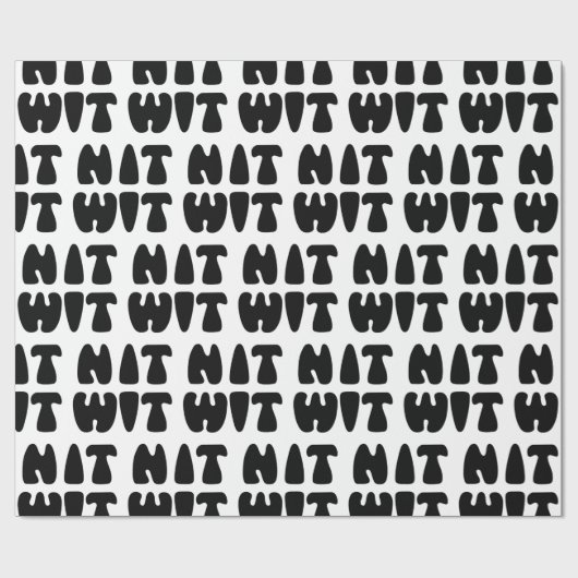 NITWIT WRAPPING PAPIER GESCHENKPAPIER (Flach)