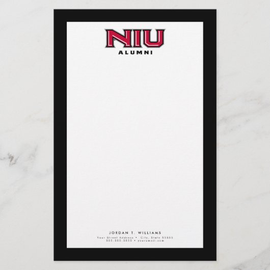 NIU Alumni Briefpapier (Vorderseite)