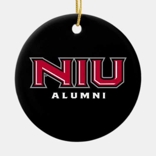 NIU Alumni Keramik Ornament (Vorne)