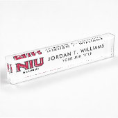 NIU Alumni Namensplakette