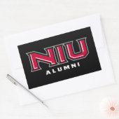 NIU Alumni Rechteckiger Aufkleber (Umschlag)